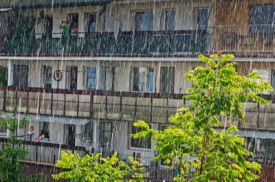 Letni deszcz w Tychach