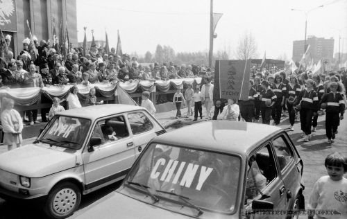 Pochód 1-MAJ 1988 - TYCHY [PRL]