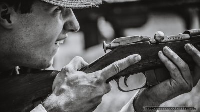 "Bitwa Wyrska  Boj o Gostyn" jest upamietnieniem zapomnianych przez historie, a wygranych przez Polakow walk z najezdzca hitlerowskim toczacych sie w dniach 1-3 wrzesnia 1939 r. w obrebie miejscowosci Wyry i Gostyn na Slasku_21-05-2016_FOT_IRENEUSZ KAZMIERCZAK.