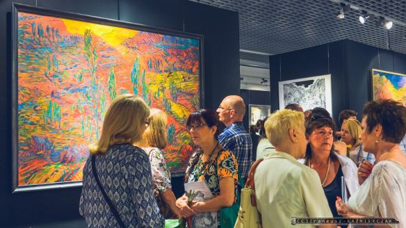 Wernisaz_Lech Kowalczyk  rysunek, grafika, malarstwo w Miejskiej Galerii Sztuki Obok w Tychach. Wystawa pt. Przestrzeñ otwarta, przestrzeñ zamkniêta_08.09.2016 _FOT_IRENEUSZ KAZMIERCZAK.