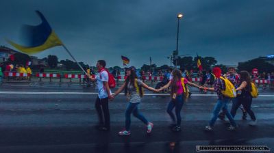 SWIATOWE DNI MLODZIEZY_PIELGRZYM_ULICE_28-07-2016_KRAKOW_FOT_IRENEUSZ KAZMIERCZAK